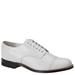 Stacy Adams Madison Cap Toe - Mens 9.5 White Oxford D