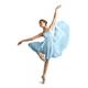 Capezio Camisole Empire Dress Dance Costume, Elegant Dance Costumes With Leotard & Flowing Georgette Skirt, Sleeveless Dress For Women, Ideal For Lyrical & Ballet Dance - Light Blue, XS (Xtra Small)