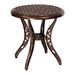 Woodard Casa Metal Outdoor Side Table Metal in Brown | 22 H x 22 W x 22 D in | Wayfair 3Y22BT-48