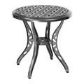 Woodard Casa Metal Outdoor Side Table Metal in Gray | 22 H x 22 W x 22 D in | Wayfair 3Y22BT-72