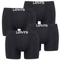 4 ER Pack Levis Boxer Brief Boxershorts Men Pant Underwear, Konfektionsgröße:XXL, Color 884 - Jet Black