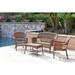 August Grove® Cecilton 4 Piece Rattan Sofa Seating Group w/ Cushions Synthetic Wicker/All - Weather Wicker/Wicker/Rattan | Outdoor Furniture | Wayfair