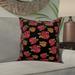Winston Porter Magliana Rose Throw Pillow Polyester/Polyfill blend | 18 H x 18 W x 1.5 D in | Wayfair 54F5B781347A46A6A79C338229F07D10