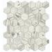 Emser Tile Echo™ Hex 2" x 2" Glass Mosaic Tile in White | 1.89 H x 1.89 W x 0.25 D in | Wayfair W87ECHOWH1214MH2
