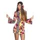 Boland 83867 - Kostüm Groovy-Girl, Kleid und Haarband, für Damen, Disco-Lady, Flower Power, Karneval, Mottoparty