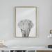 Ivy Bronx Elephant Animal Print Black & White Portrait by Simon Te Tai - Photograph Print on Canvas in Black/Gray/Green | Wayfair