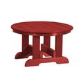 Wildridge Plastic Outdoor Side Table Plastic in Red/Brown | 18 H x 31.5 W x 31.5 D in | Wayfair LCC-121-cardinal red