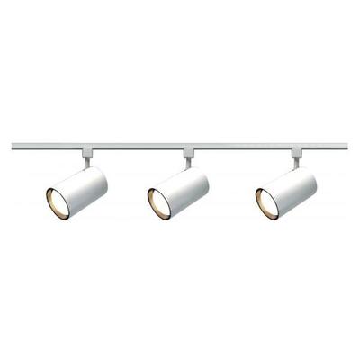 Nuvo Lighting 43318 - 3 Light White Straight Cylinder Track Lighting Kit (3 Light - R30 - Straight Cylinder Track Kit)
