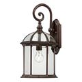 Nuvo Lighting 64965 - 1 Light 19" Rustic Bronze Clear Beveled Glass Shade Wall Light Fixture (BOXWOOD 1 LGT 19" OUTDOOR WALL)