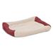 Tucker Murphy Pet™ Hudson Self Warming Bolster Polyester in Brown/Red | 3.25 H x 23.5 W x 16.5 D in | Wayfair 0AFD0B746C9E4A3C890F90DBBCA5DC69