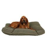 Carolina Pet Company Classic Twill Rectangular Pet Bed in Red w/ Khaki Cording Polyester/Cotton in Green/White | 4 H x 48 W x 36 D in | Wayfair