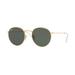 Ray-Ban ROUND METAL RB3447N Sunglasses 001-50 - Arista Frame Crystal Green Lenses