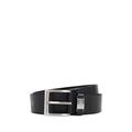 BOSS Mens Connio Leather belt with branded hardware keeper