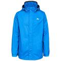Trespass Mens Fraser II Waterproof Rain/outdoor Jacket With Concealed Hood, Blue (blue), S