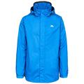 Trespass Mens Fraser II Waterproof Rain/outdoor Jacket With Concealed Hood, Blue (blue), M