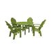 Wildridge Classic 46” Round Outdoor Table Set w/ Deck Chairs Plastic in Green | 21 H x 46 W x 46 D in | Wayfair LCC-280-LIME