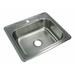 Transolid 25" L x 22" W Drop-in Kitchen Sink Stainless Steel in Gray | 7 H x 25 W x 22.02 D in | Wayfair STSB25227-1