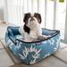 Tucker Murphy Pet™ Martinez Bamboo Lounge Pet Bed Polyester in Gray/Blue | 7 H x 24 W x 19 D in | Wayfair DDE5D90261284C898ACF41EF195AA80F