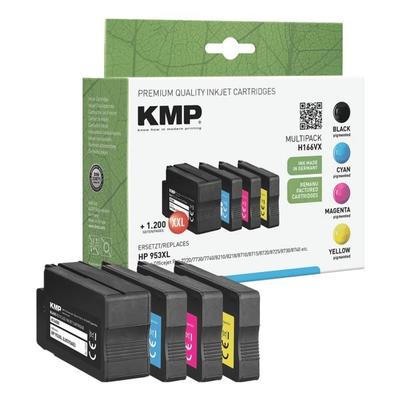 KMP Tintenpatronen-Set ersetzt HP »L0S70AE, F6U16AE, F6U17AE, F6U18AE« Nr. 953XL schwarz Image