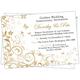 Personalised Golden Wedding 50th Anniversary Invitations (Design Code: GWA 004) (Pack of 150)