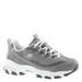 Skechers Sport D'Lites-Me Time - Womens 6 Grey Sneaker W