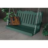 Red Barrel Studio® Nettie Porch Swing Plastic in Green | 27 H x 62 W x 27 D in | Wayfair A71D5A14C0AF4DC7AE3A9E0834FE8511