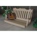 Red Barrel Studio® Nettie Porch Swing Plastic in Brown | 27 H x 62 W x 27 D in | Wayfair 71F4AFA4A0EC4A58922AF3CCE75005A4