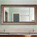Rayne Mirrors Bathroom/Vanity Mirror in White/Black/Brown | 59.5 H x 36 W x 1 D in | Wayfair DV029-30.5/54