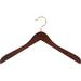 Rebrilliant Bridgnorth Concave Wooden Top/Coat Hanger Wood/Metal in Yellow | 9.6 H x 17 W in | Wayfair 81775AD9D2974273B94DA899F27BADD5