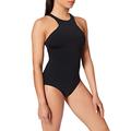 Seafolly Women's Active High Neck Maillot Swimsuit, Black, 16 (Size:)