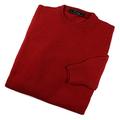 Hemingway Mens Red Lambswool Crew Neck Jumper (Medium)