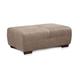 Cavadore Hocker Mavericco / XXL Hocker rechteckig in Lederoptik / Industrial Style / Passend zu Big Sofa und Ecksofa Mavericco / 108 x 71 x 41 cm (BxHXT) / Mikrofaser Beige