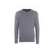 MY BASIC Andrew - Menswear Sweater in Cotton Cashmere - Round Neck (56 XXL IT Man,Grey Melange)
