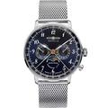 Zeppelin Men Chronograph Quartz Watch with Stainless Steel Strap 7036M-3