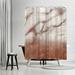 East Urban Home Abstract Shower Curtain Luxury Metal Copper & Luxury Marble Texture by Grab My Art Polyester in Brown/Gray | 74 H x 71 W in | Wayfair