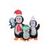 The Holiday Aisle® Five Foot Christmas Inflatable Penguins Family Polyester in Black/White | 59.8 H x 74.4 W x 36.2 D in | Wayfair