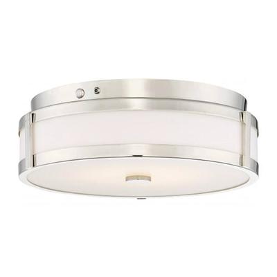 Nuvo Lighting 32975 - LED EMR FLUSH POLISHED NICKEL Indoor Ceiling LED Fixture