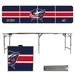 Columbus Blue Jackets Striped Design 8' Portable Folding Tailgate Table