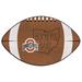 FANMATS NCAA Ohio State Southern Football 35 in. x 22 in. Non-Slip Indoor Only Door Mat Synthetics in Brown | 22 W x 35 D in | Wayfair 21181