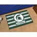 FANMATS NCAA Michigan State Southern 30 in. x 19 in. Non-Slip Indoor Only Door Mat Synthetics in Green | 19 W x 30 D in | Wayfair 21152