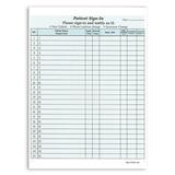 NCR Carbonless 2 Part Patients Sign In Forms (Blue) - 25 Sign In Sheets