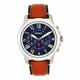 FOSSIL Mens Chronograph Quartz Watch with Leather Strap FS5210