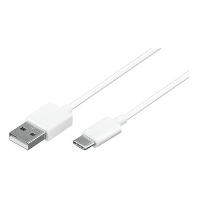 goobay USB-C Lade- und Synchronisationskabel 0,5 m weiß weiß Image