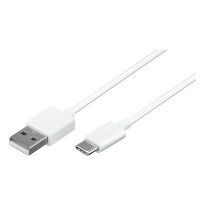 goobay USB-C Lade- und Synchronisationskabel 0,1 m weiß weiß Image