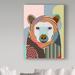 Trademark Fine Art 'Hunting Polar Bear' Graphic Art Print on Wrapped Canvas in White/Black | 47 H x 35 W x 2 D in | Wayfair ALI31134-C3547GG