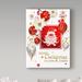 Trademark Fine Art 'Christmas Bright Composition 1' Graphic Art Print on Wrapped Canvas in Red/White | 24 H x 18 W x 2 D in | Wayfair