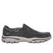 Skechers Men's Relaxed Fit: Creston - Moseco Slip-On Shoes | Size 8.5 Extra Wide | Charcoal | Textile/Leather