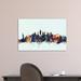 East Urban Home Skyline Series: New York City, New York, USA II Graphic Art in Canvas, Cotton in Blue | 8 H x 12 W x 0.75 D in | Wayfair