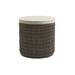 Tommy Bahama Outdoor Cypress Point Ocean Terrace Round End Table Stone/Concrete/Wicker/Rattan in Brown/Gray | 23 H x 22.5 W x 22.5 D in | Wayfair