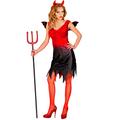 WIDMANN MILANO PARTY FASHION - Kostüm Teufel, Kleid, Hölle, Faschingskostüme, Halloween